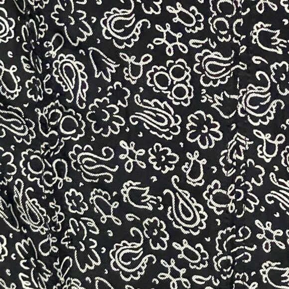 Madewell Cap-Sleeve V-Neck Midi Dress in Floral Cupro-Blend Size 8 in True Black - Picture 7 of 13